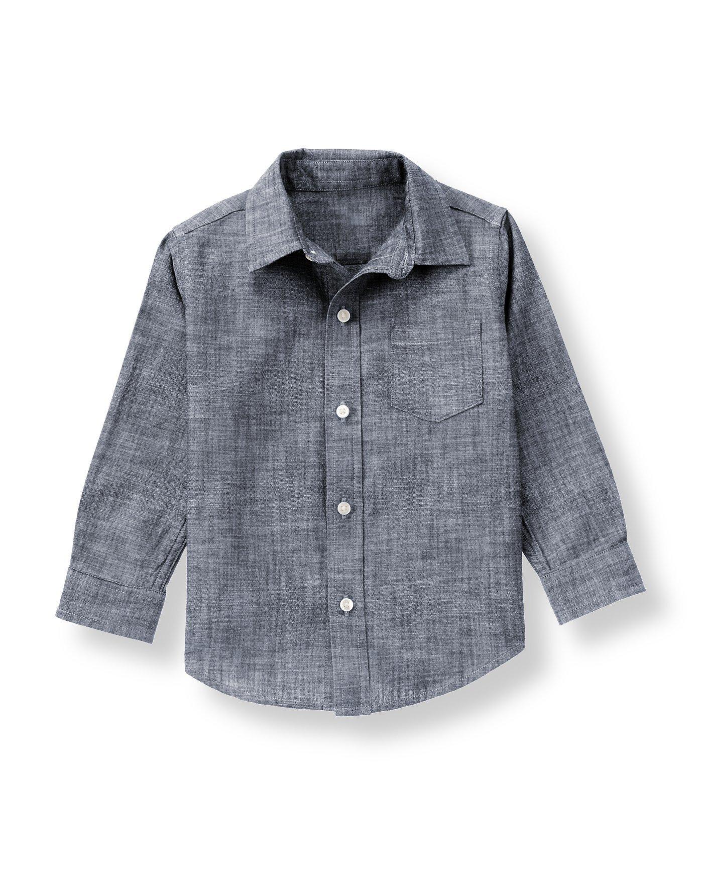Janie And Jack Embroidered Chambray Shirt Button-Down /& Dress